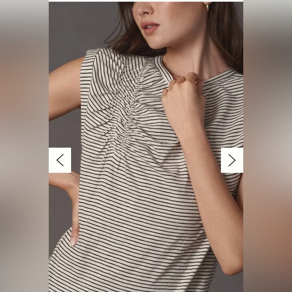 Anthropologie Pilcro Ruched Muscle Tee - Picture 2 of 13